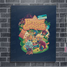 Load image into Gallery viewer, Shirts Posters / 4"x6" / Navy Heroes Crossing