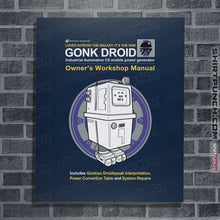 Load image into Gallery viewer, Daily_Deal_Shirts Posters / 4"x6" / Navy Gonk Manual