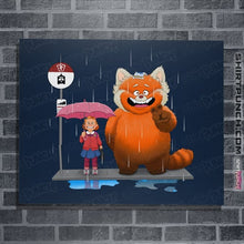 Load image into Gallery viewer, Daily_Deal_Shirts Posters / 4"x6" / Navy Panda Bus Stop