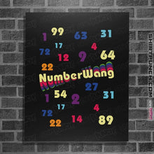 Load image into Gallery viewer, Daily_Deal_Shirts Posters / 4"x6" / Black Numberwang