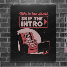 Load image into Gallery viewer, Secret_Shirts Posters / 4"x6" / Black Streaming Astronaut