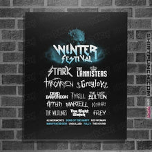 Load image into Gallery viewer, Shirts Posters / 4"x6" / Black Winter Festival