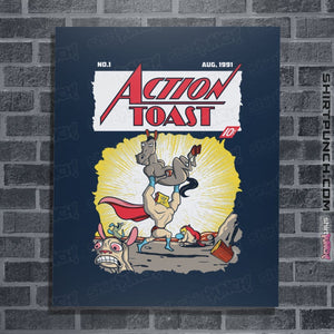 Shirts Posters / 4"x6" / Navy Action Toast