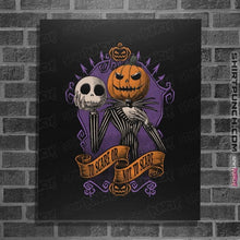 Load image into Gallery viewer, Daily_Deal_Shirts Posters / 4&quot;x6&quot; / Black To Scare Or Not To Scare
