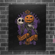 Load image into Gallery viewer, Daily_Deal_Shirts Posters / 4"x6" / Black To Scare Or Not To Scare