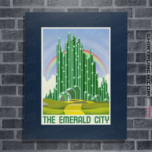 Load image into Gallery viewer, Shirts Posters / 4"x6" / Navy Visit The Emerald City
