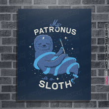 Load image into Gallery viewer, Shirts Posters / 4"x6" / Navy Sloth Patronus