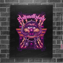Load image into Gallery viewer, Daily_Deal_Shirts Posters / 4"x6" / Black Animalhead