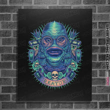 Load image into Gallery viewer, Shirts Posters / 4"x6" / Black Neon Creature
