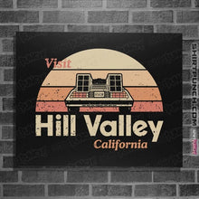 Load image into Gallery viewer, Daily_Deal_Shirts Posters / 4"x6" / Black Visit Hill Valley