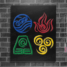 Load image into Gallery viewer, Secret_Shirts Posters / 4"x6" / Black Four Nations