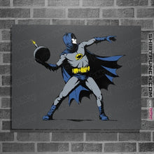 Load image into Gallery viewer, Daily_Deal_Shirts Posters / 4"x6" / Charcoal Batsy
