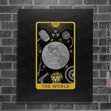 Load image into Gallery viewer, Shirts Posters / 4"x6" / Black Tarot The World