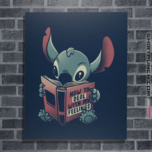 Load image into Gallery viewer, Shirts Posters / 4"x6" / Navy How To Deal With My Feelings