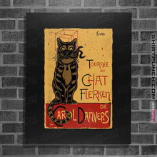 Load image into Gallery viewer, Shirts Posters / 4"x6" / Black Chat Flerken