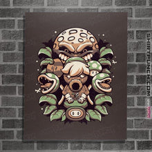 Load image into Gallery viewer, Shirts Posters / 4"x6" / Dark Chocolate Retro Garden
