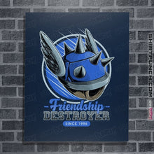 Load image into Gallery viewer, Daily_Deal_Shirts Posters / 4"x6" / Navy Friendship Destroyer