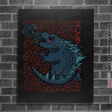 Load image into Gallery viewer, Shirts Posters / 4"x6" / Black Tiny Kaiju