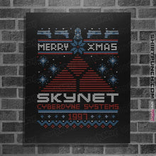 Load image into Gallery viewer, Daily_Deal_Shirts Posters / 4"x6" / Black Happy Cyber Xmas