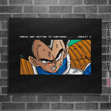 Load image into Gallery viewer, Shirts Posters / 4"x6" / Black Vegeta Continue