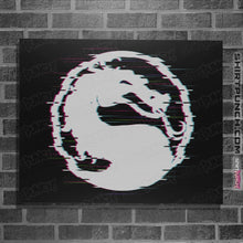 Load image into Gallery viewer, Shirts Posters / 4"x6" / Black Mortal Glitch