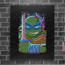 Load image into Gallery viewer, Daily_Deal_Shirts Posters / 4"x6" / Black Glitch Leonardo