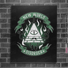 Load image into Gallery viewer, Shirts Posters / 4"x6" / Black New World Disorder
