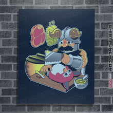 Load image into Gallery viewer, Last_Chance_Shirts Posters / 4&quot;x6&quot; / Navy Tastes Like Chicken
