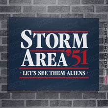 Load image into Gallery viewer, Shirts Posters / 4"x6" / Navy Storm Area 51