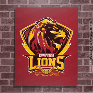 Shirts Posters / 4"x6" / Red Gryffindors Lions