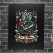 Load image into Gallery viewer, Daily_Deal_Shirts Posters / 4"x6" / Black The Lovable Visitor