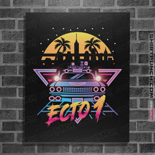 Load image into Gallery viewer, Daily_Deal_Shirts Posters / 4"x6" / Black Neon Ghost