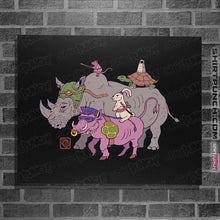 Load image into Gallery viewer, Secret_Shirts Posters / 4"x6" / Black Mutant Animals!