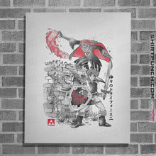 Load image into Gallery viewer, Shirts Posters / 4"x6" / White Between Worlds Sumi-e