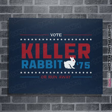 Load image into Gallery viewer, Shirts Posters / 4"x6" / Navy Vote Killer Rabbit