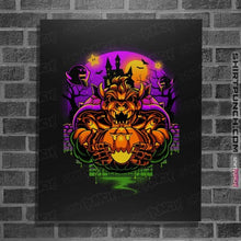 Load image into Gallery viewer, Daily_Deal_Shirts Posters / 4"x6" / Black Happy Bowserween
