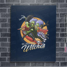 Load image into Gallery viewer, Daily_Deal_Shirts Posters / 4"x6" / Navy Witches