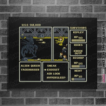 Load image into Gallery viewer, Secret_Shirts Posters / 4"x6" / Black Xeno Rpg Boss Fight