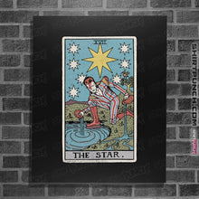 Load image into Gallery viewer, Shirts Posters / 4"x6" / Black The Star