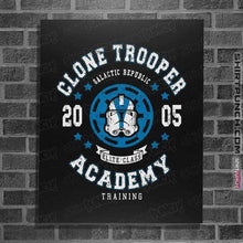 Load image into Gallery viewer, Shirts Posters / 4"x6" / Black Clone Trooper Academy