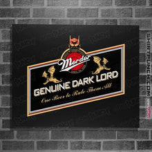 Load image into Gallery viewer, Daily_Deal_Shirts Posters / 4"x6" / Black One Beer To Rule Them All