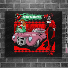 Load image into Gallery viewer, Shirts Posters / 4"x6" / Black Crazy Partners