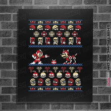 Load image into Gallery viewer, Shirts Posters / 4"x6" / Black Christmas Man