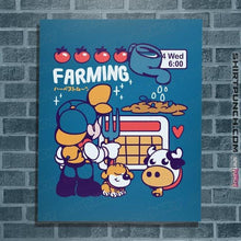 Load image into Gallery viewer, Shirts Posters / 4"x6" / Sapphire Farmer Days