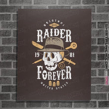 Load image into Gallery viewer, Shirts Posters / 4"x6" / Dark Chocolate Raider Forever