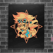 Load image into Gallery viewer, Daily_Deal_Shirts Posters / 4"x6" / Black Digi Courage