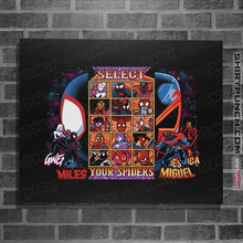 Load image into Gallery viewer, Daily_Deal_Shirts Posters / 4"x6" / Black Clash Of Spider