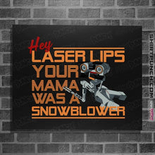 Load image into Gallery viewer, Secret_Shirts Posters / 4"x6" / Black Hey, Laser Lips!
