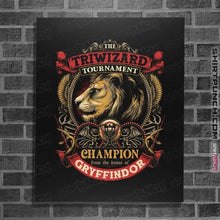 Load image into Gallery viewer, Secret_Shirts Posters / 4"x6" / Black Champion Of Courage