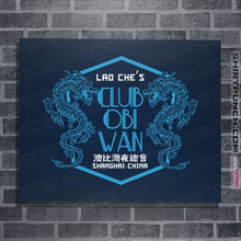 Load image into Gallery viewer, Daily_Deal_Shirts Posters / 4"x6" / Navy Club Obi Wan